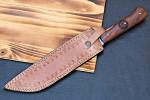 Personalized Viking Seax Knife with Wood Handle