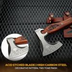 Viking Carbon Steel Blade Axe Hatchet Tomahawk
