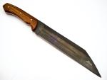 Viking Seax Carbon Steel Bushcraft Knife with Sheath