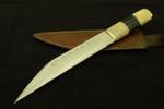 Seax Viking Hilda D2 Steel Knife with Sheath
