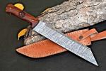 Viking Seax Knife with Damascus Steel Blade