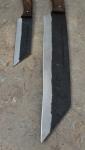 Viking Style Custom Forged Seax Knife Set