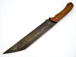 Viking Seax Knife with Brass and Wood Handle