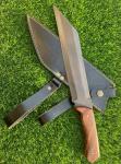 Personalized Carbon Steel Viking Seax Knife with Sheath