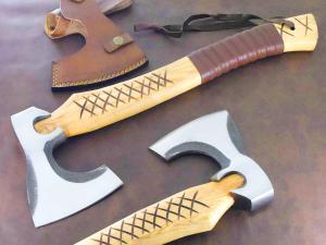 Personalized Carbon Steel Viking Bearded Throwing Axe