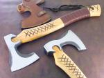 Personalized Carbon Steel Viking Bearded Throwing Axe
