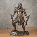 Viking Twin Axes Warrior Resin Sculpture