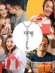 Viking Axe Necklace in Sterling Silver with Runes