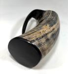 Vintage 7-Inch Viking Ox Horn Drinking Mug