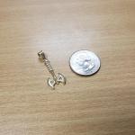 10K Gold Viking Tomahawk Axe Pendant Necklace