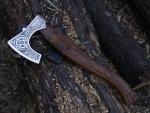 Dragon Axe Viking Tomahawk with Carbon Steel Blade