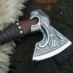 Viking Axe with Rosewood Handle and Sheath