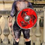 Viking Wolf Shield and Axe Props for LARP