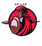 Spartan Knight Embroidered Iron-On Patch Badge