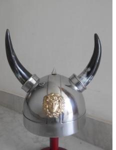 Viking Horned Spartan Helmet for Costume Fun
