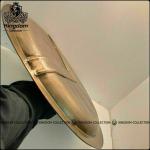 36" Antique Brass Spartan Shield - Medieval Decor