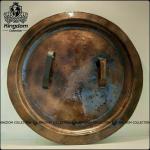 36" Antique Brass Spartan Shield - Medieval Decor