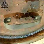 36" Antique Brass Spartan Shield - Medieval Decor