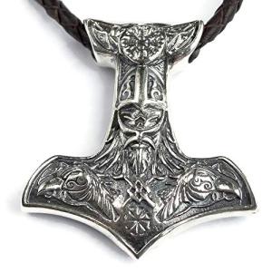 Large Viking Thor's Hammer Pendant Necklace