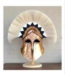 Copper Coated Greek Corinthian Spartan Helmet