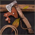Personalized Viking Bearded Axe with Steel Blade