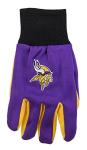 Minnesota Vikings Colored Palm Gloves by FOCO