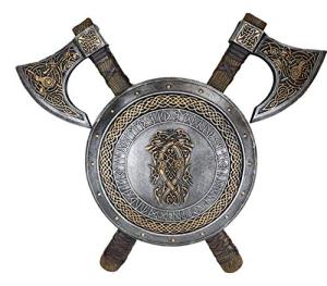 Viking Warrior Coat of Arms Shield Wall Decor