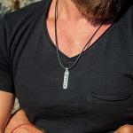 Viking Runes Pendant Necklace in Sterling Silver