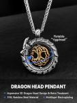 Nordic Tree of Life Dragon Pendant Necklace