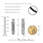 Viking Runes Pendant Necklace in Sterling Silver