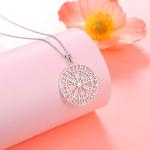Sterling Silver Viking Compass Pendant Necklace