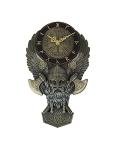 Viking Berserker Twin Axe Wall Clock Sculpture