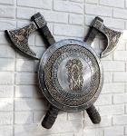 Viking Warrior Coat of Arms Shield Wall Decor