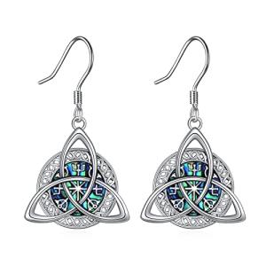 Celtic Knot Earrings in Sterling Silver for Women