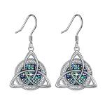 Celtic Knot Earrings in Sterling Silver for Women