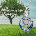 Viking Urn Necklace in Sterling Silver Tree of Life
