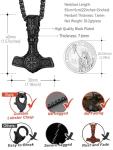 Stainless Steel Viking Pendant Necklace for Men