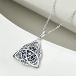 Celtic Knot Viking Necklace in Sterling Silver