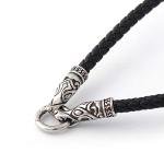 Viking Wolf Head Leather Necklace for All