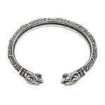 Viking Adjustable Pewter Bracelet with Freyja's Cats