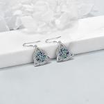 Celtic Knot Earrings in Sterling Silver for Women