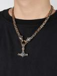 Gold Plated Viking Mjolnir Necklace for Men