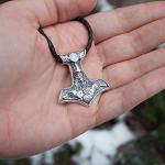 Large Viking Thor's Hammer Pendant Necklace
