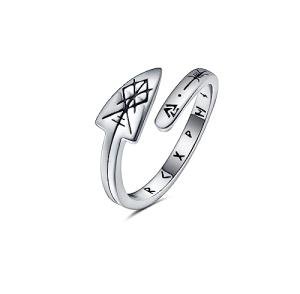 Sterling Silver Norse Viking Ring for Women
