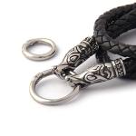 Viking Wolf Head Leather Necklace for All