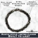 Men's Gladiator Stainless Steel Viking Bracelet