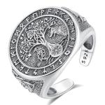 Viking Sterling Silver Rings for Men and Women