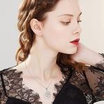 Sterling Silver Viking Compass Necklace with Opal