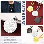 Viking Compass Pendant Necklace for Men