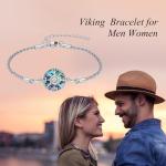 Viking Compass Bracelet with Vegvisir Runes